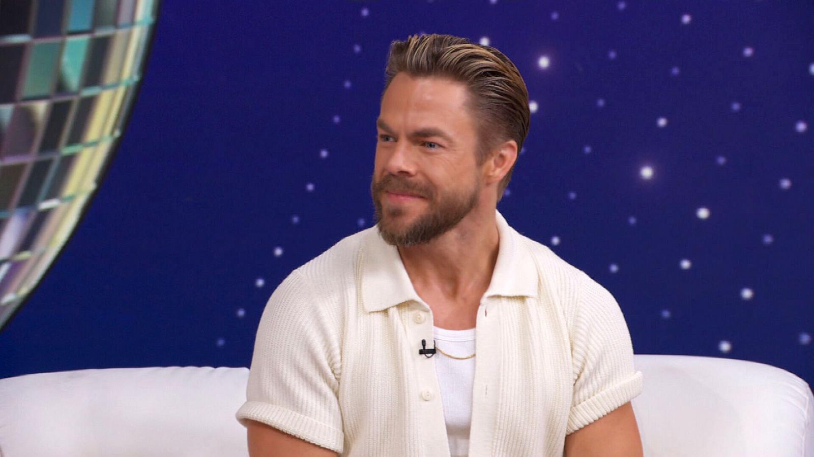 PHOTO: Derek Hough joined "Good Morning America" to talk "Dancing With The Stars," a new tour and more, July 21, 2026, in New York City.