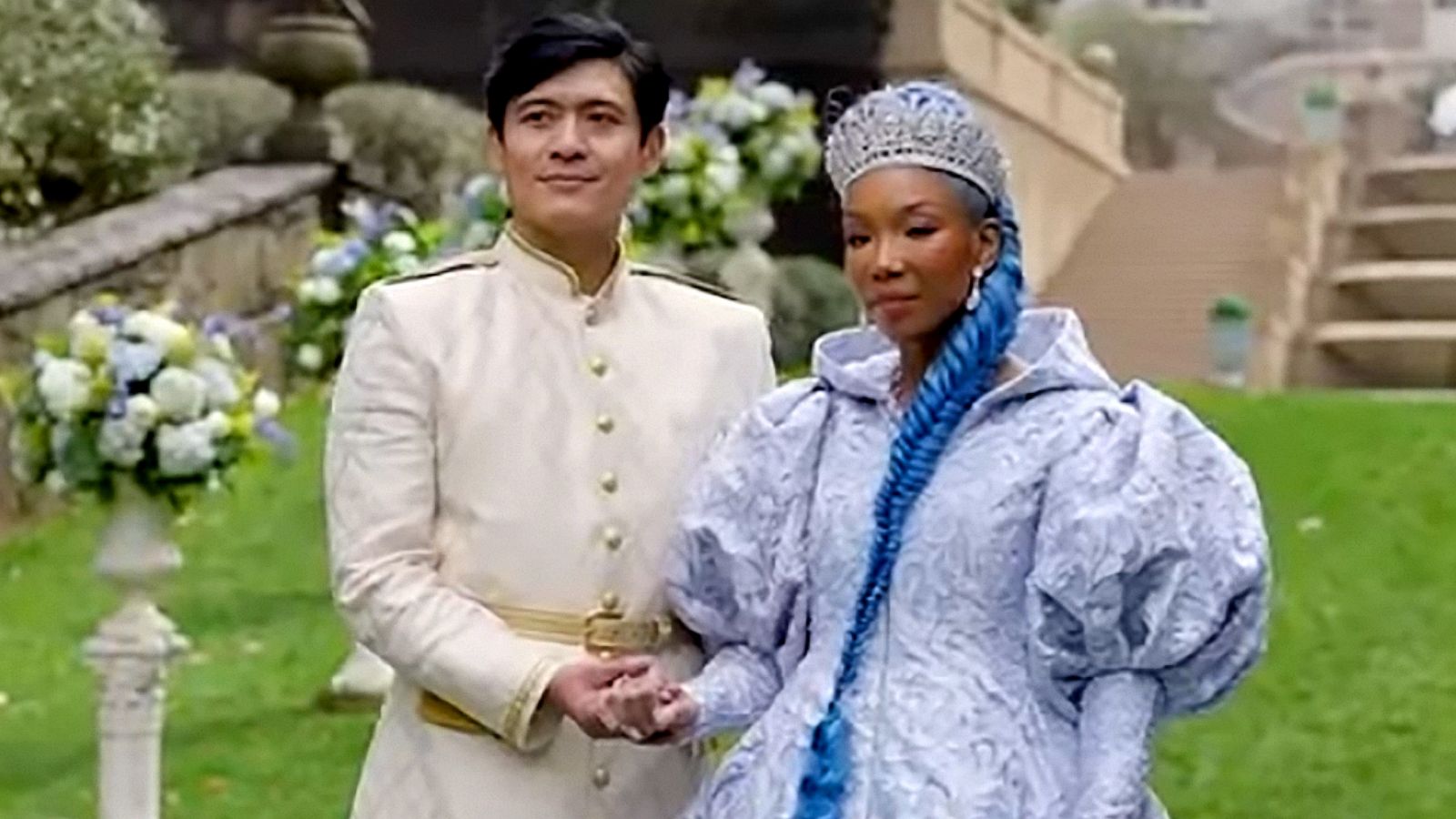 PHOTO: Brandy and Paolo Montalban as King Charming & Cinderella in the upcoming original movie, Disney Descendants: Rise of Red!