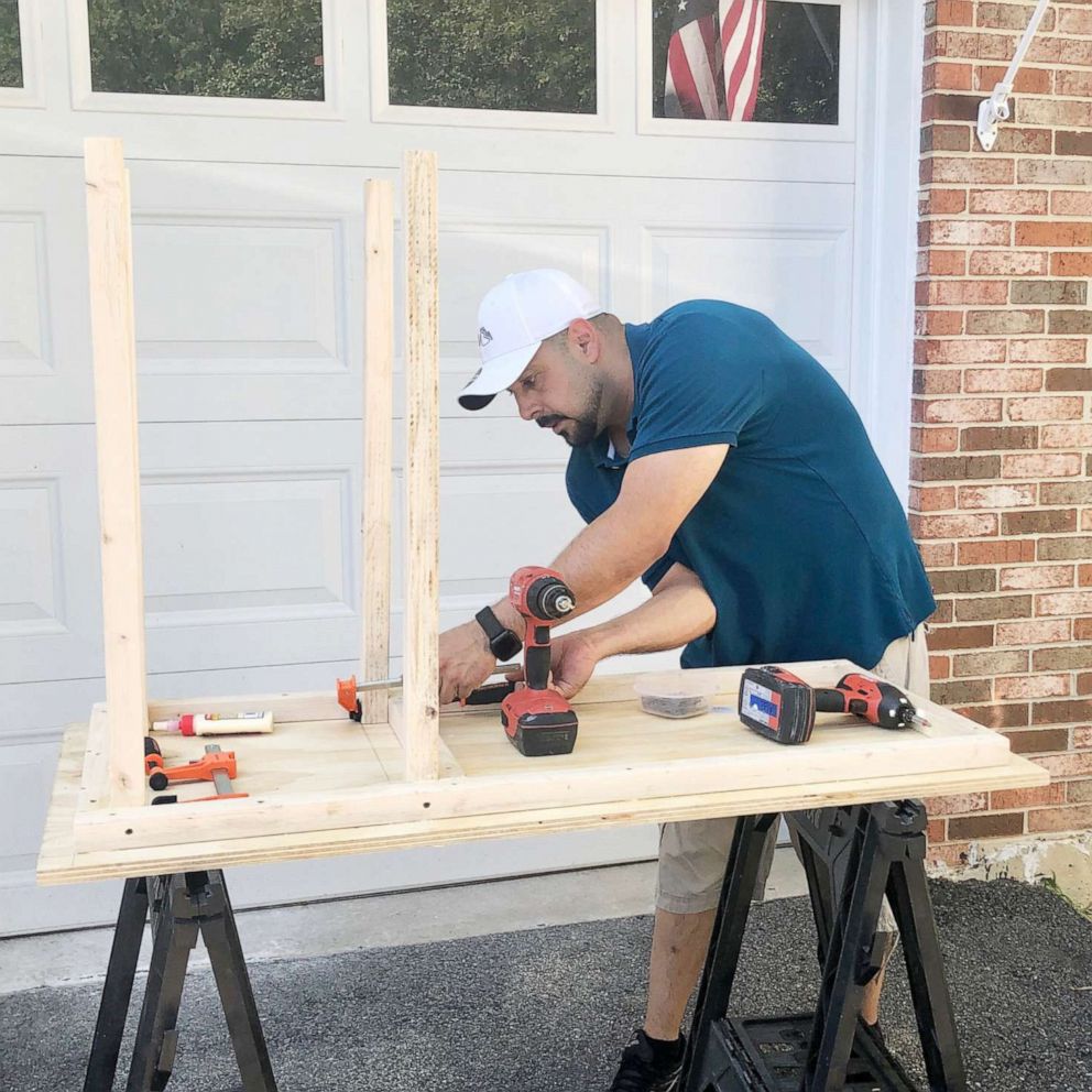 VIDEO: These dads are building desks for students during virtual learning 