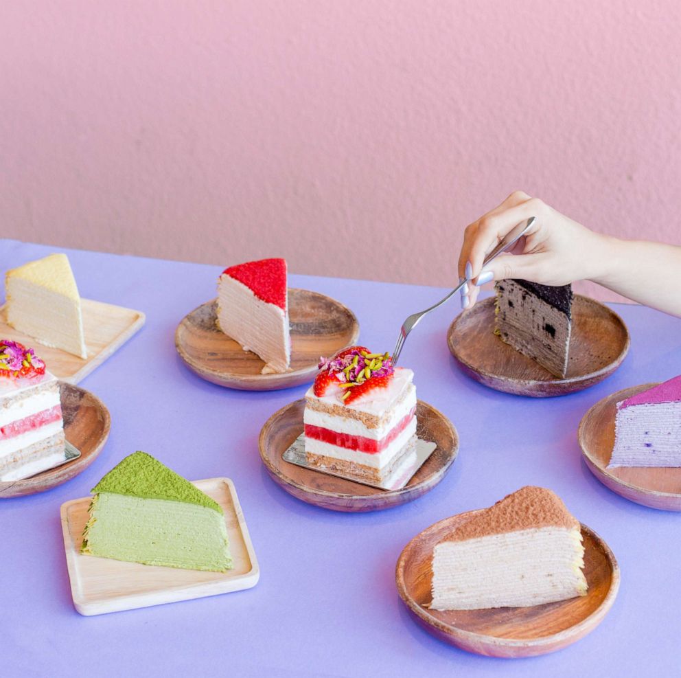 PHOTO: Cakes from Dessert Goals festival in Los Angeles.