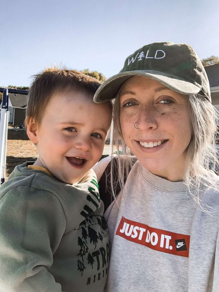 PHOTO: Alyssa DeWitt, of Michigan, is pictured with her son in this undated family photo.