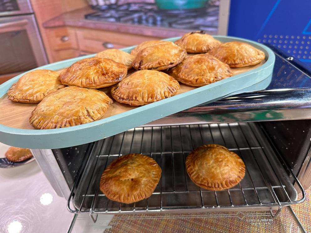 PHOTO: A tray of hand pies and hot pocket-inspired savory bites. 