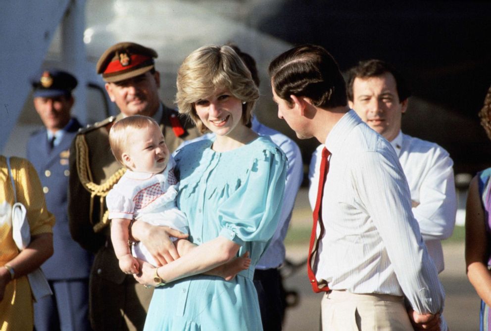 PHOTO: Prince Charles and Princess Diana visit Australia with their son, Prince William, March 20, 1983.