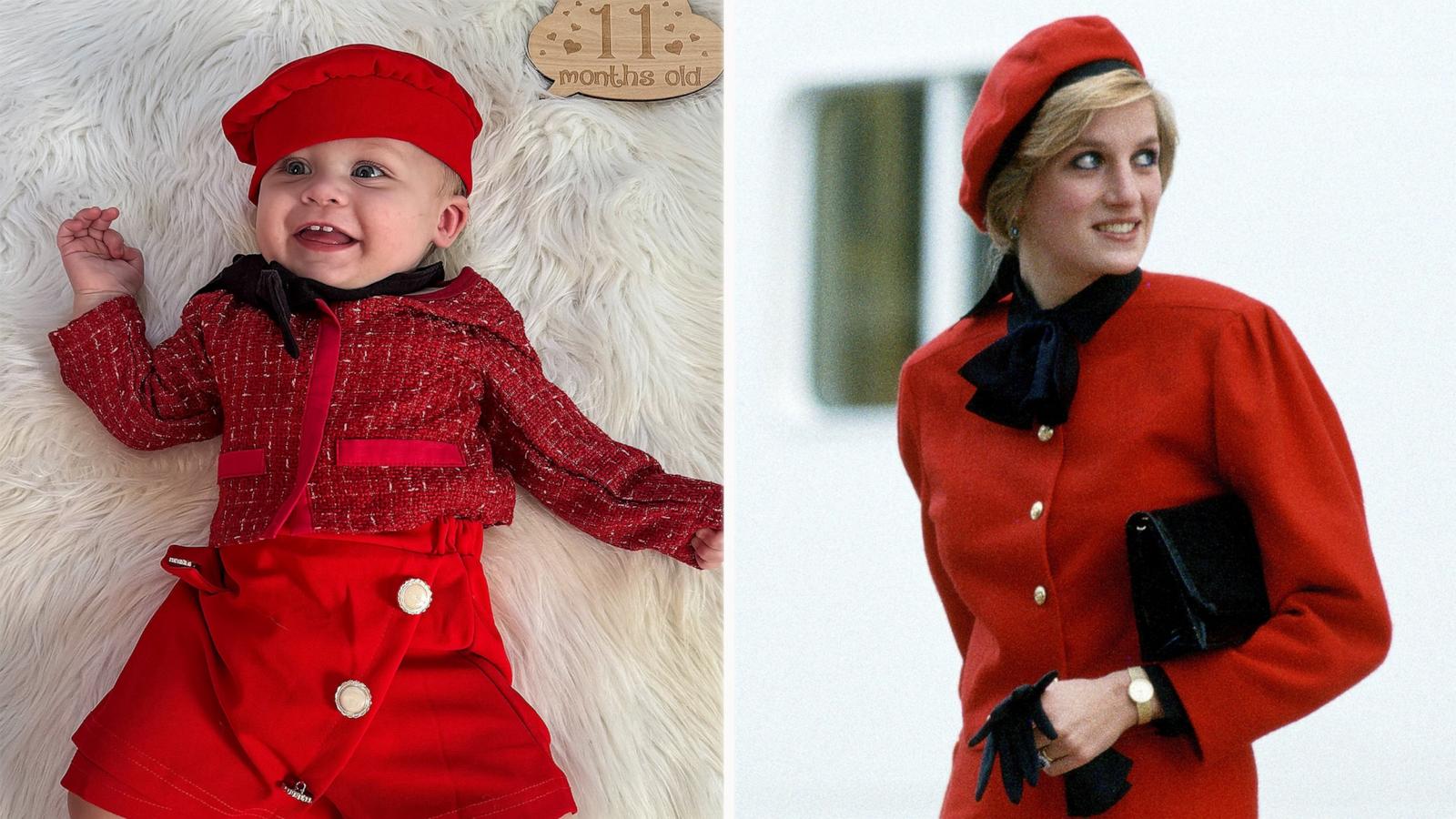 PHOTO: David and Macey Wysong dressed their daughter Dianna in different outfits inspired by Princess Diana's looks.