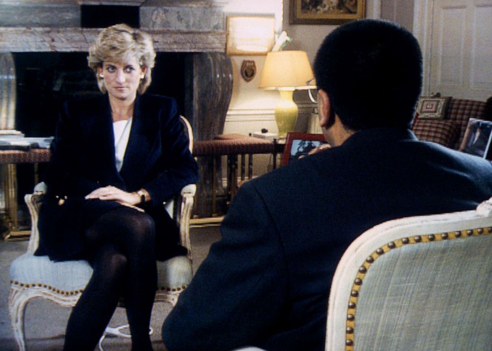 PHOTO: Princess Diana during an interview with Martin Bashir for Panorama, Nov. 20, 1995, at Kensington Palace in the U.K.