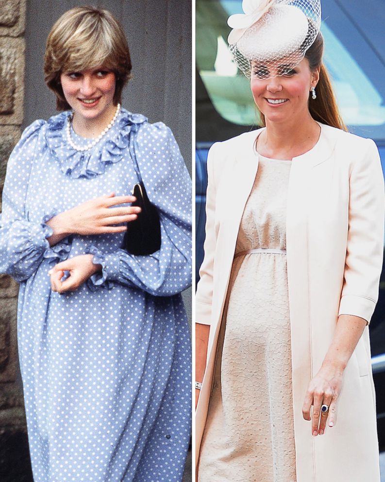 PHOTO: Diana, Princess of Wales, is pictured in April 1982, Catherine, Duchess of Cambridge, on June 4, 2013 and Meghan, Duchess of Sussex, on March 8, 2019.