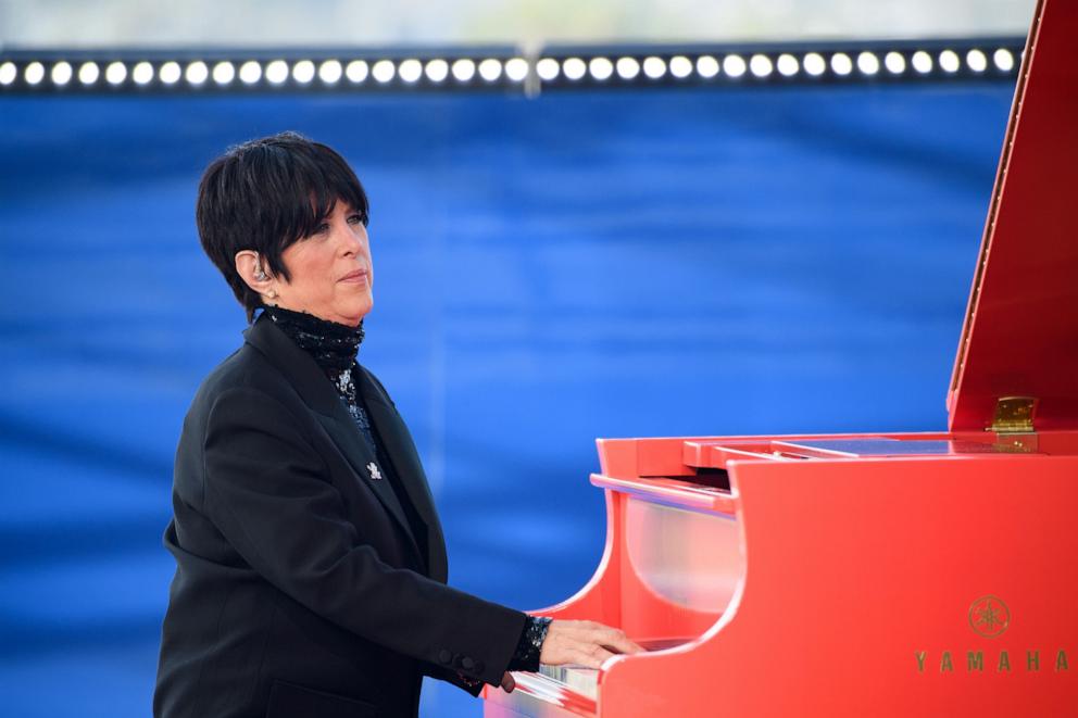 PHOTO: In this handout photo provided by A.M.P.A.S., Diane Warren performs for the live ABC telecast of the 93rd Oscars at the Academy Museum of Motion Pictures in Los Angeles, April 20, 2021.