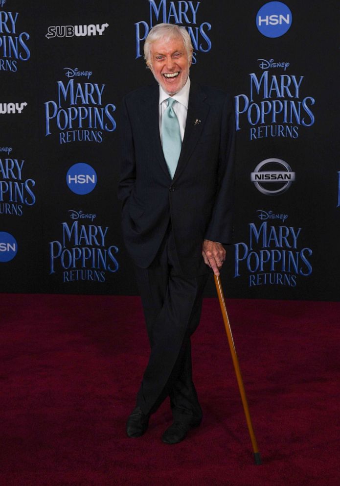 PHOTO: In this Nov. 29, 2018, file photo, Dick Van Dyke arrives for the world premiere of Disney's "Mary Poppins Returns" at the Dolby theatre in Hollywood, Calif.