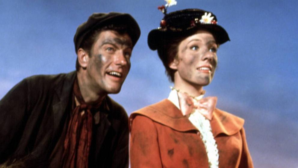 PHOTO: Dick Van Dyke and Julie Andrews appear in a scene from the 1964 film "Mary Poppins."