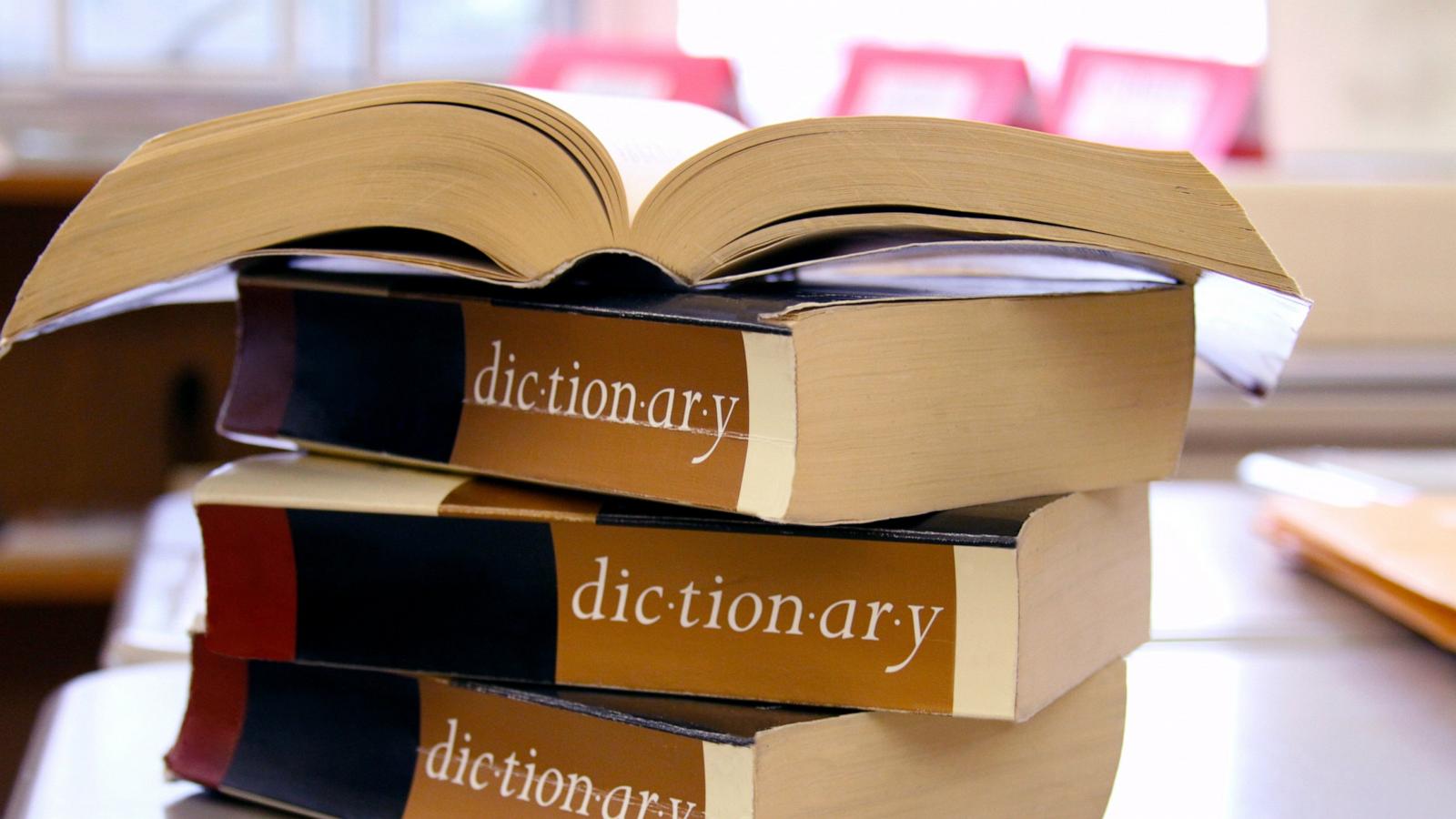 PHOTO: Stock photo of a stack of dictionaries.