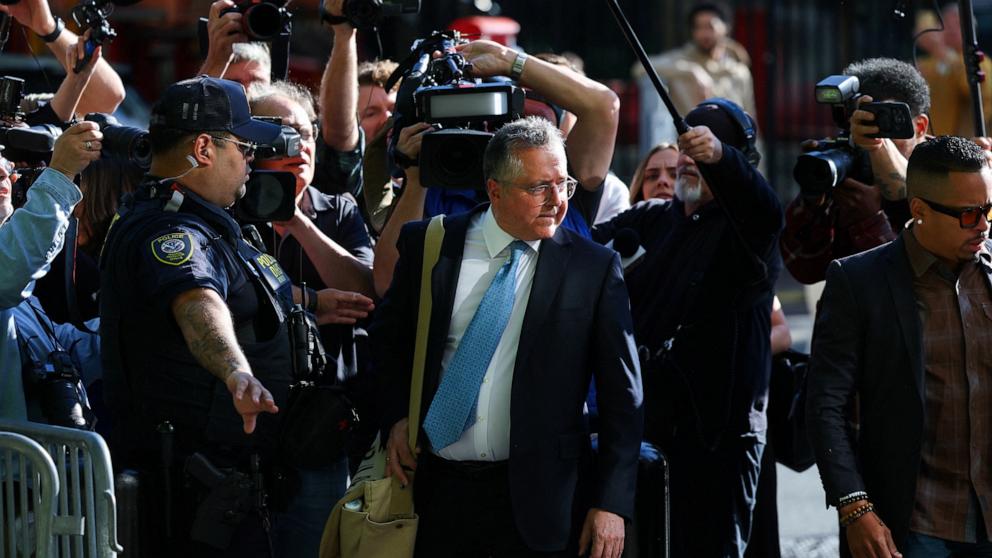 PHOTO: Sean "Diddy" Combs' lawyer Marc Agnifilo walks, on the first day in the trial of Sean "Diddy" Combs on sex trafficking and racketeering conspiracy charges at U.S. court in Manhattan, in New York City, May 12, 2025.