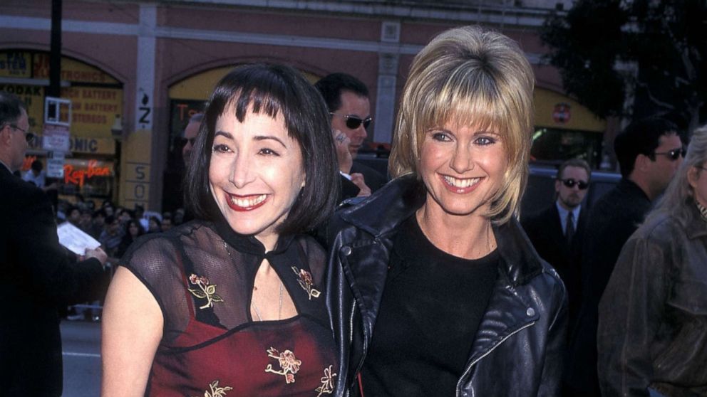 PHOTO: Didi Conn and Olivia Newton-John attend the "Grease" 20th Anniversary Screening on May 15, 1998 at Mann's Chinese Theatre in Hollywood, Calif.