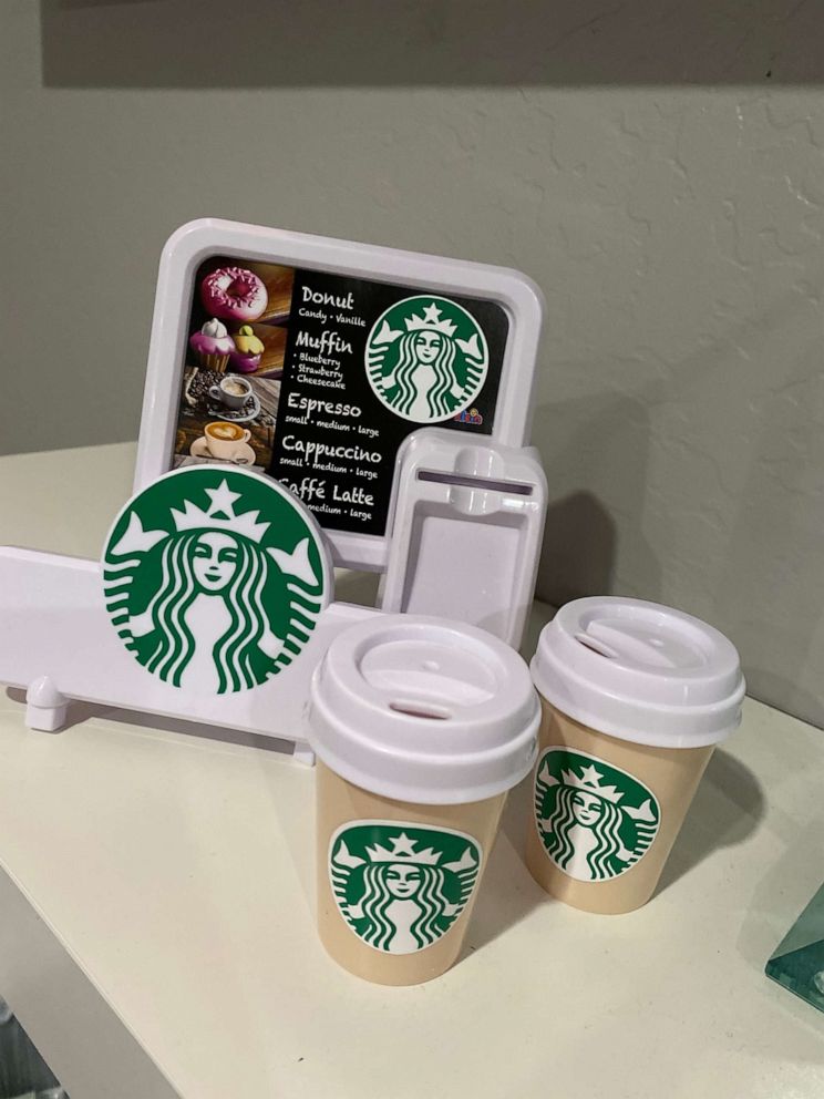 PHOTO: Diego Gonzalez built a mini-Target and a mini-Starbucks for his daughter to play in during the coronavirus pandemic.