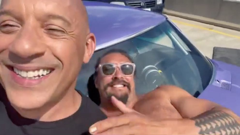 Vin Diesel Shares Video From Fast X Set Of Him And Jason Momoa Goofing Around Abc News 5159