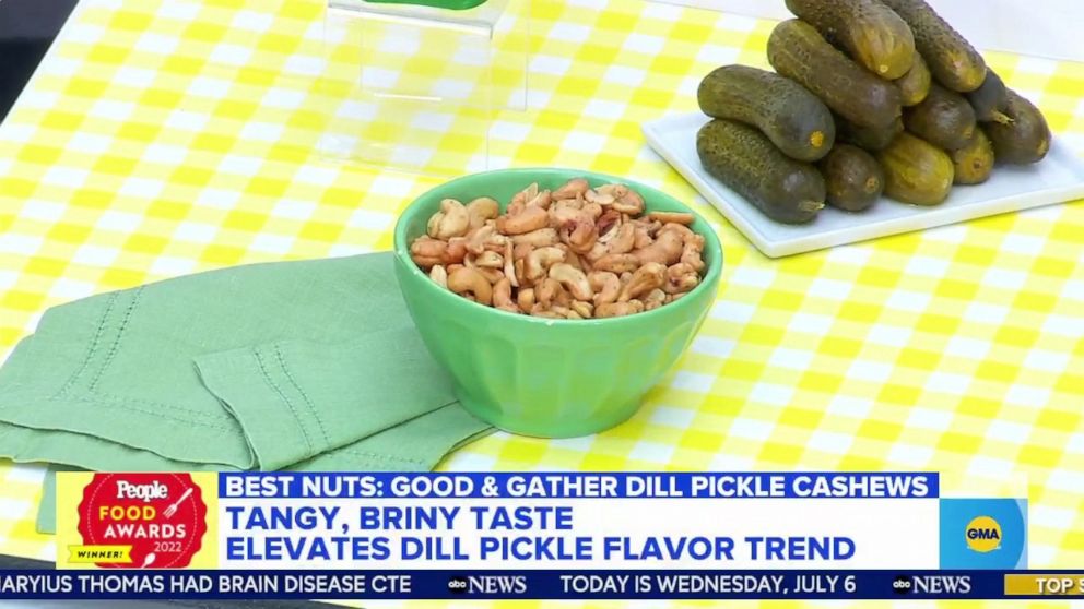 PHOTO: Dill pickle flavored cashews.