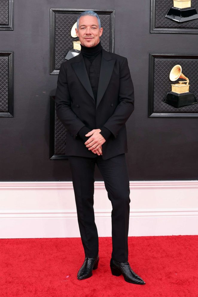 PHOTO: Diplo attends the 64th GRAMMY Awards at MGM Grand Garden Arena, April 3, 2022, in Las Vegas.
