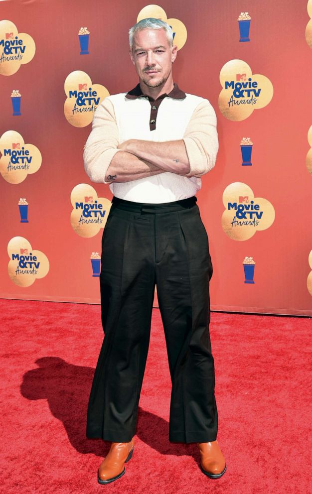 PICTURED: Diplo arrives at the MTV Movie and TV Awards on June 5, 2022 at Barker Hangar in Santa Monica, Calif.