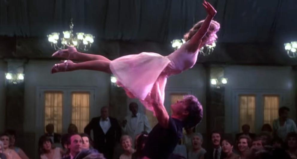 PHOTO: Patrick Swayze holds Jennifer Grey in this still from the 1987 film "Dirty Dancing."