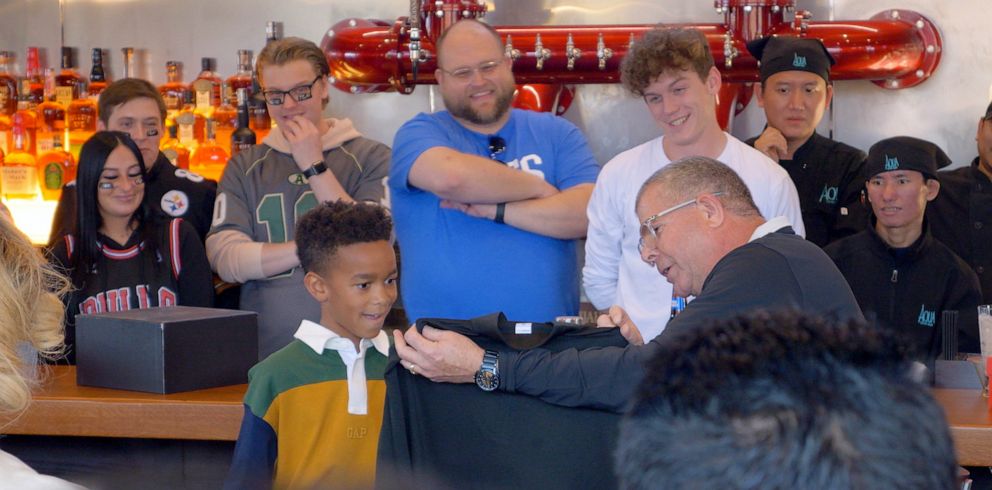 PHOTO: After Drake's staff learned an 8-year-old named Nash had applied for a job at their restaurant, they invited him to their new location in Lexington, Kentucky and presented him with his own Drake's uniform shirt.