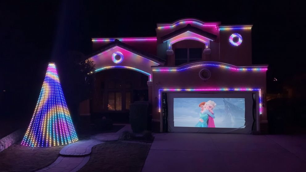 VIDEO: Family creates magical Christmas lights inspired by Disney's fireworks show