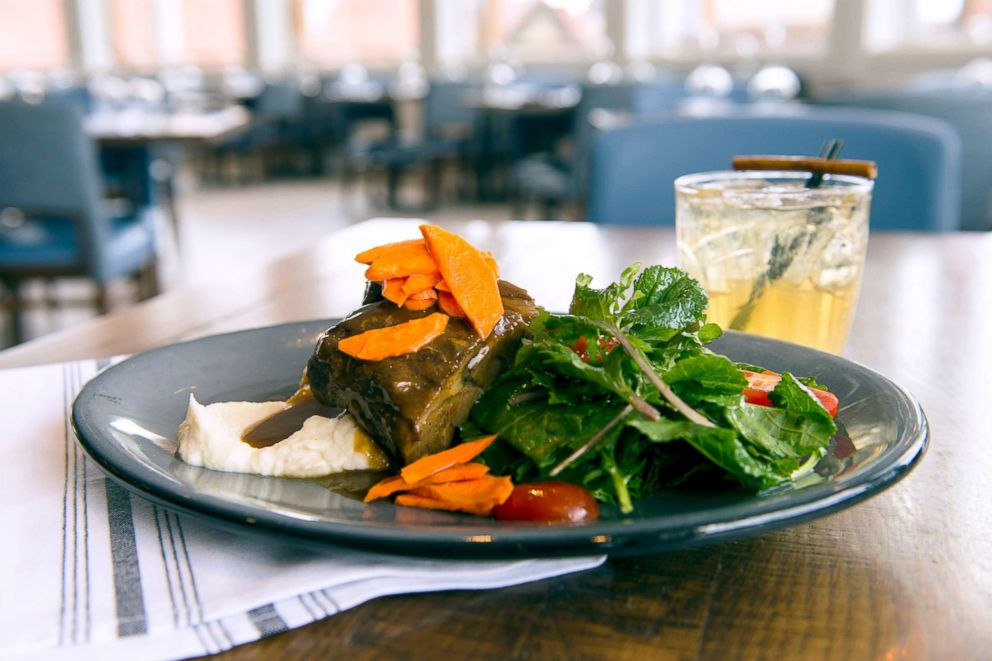 PHOTO: The Braised Pork Shoulder and Paddlefish Hard Apple both available at Paddlefish.