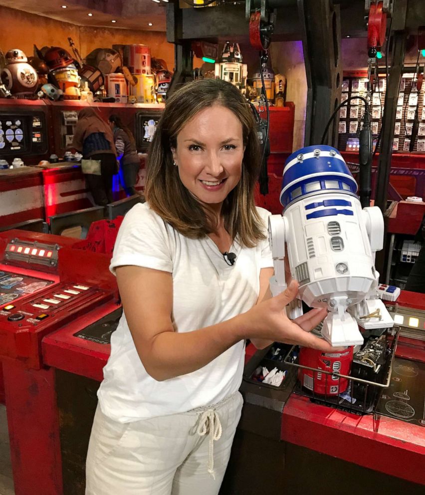 PHOTO: GMA built a droid at the Droid Depot at the brand-new Star Wars Galaxy’s Edge.