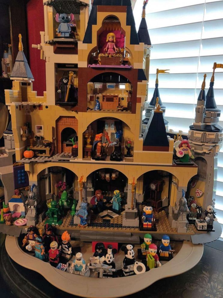 PHOTO: John Daugherty spent over 300 hours building the happiest place on earth out of LEGOs.