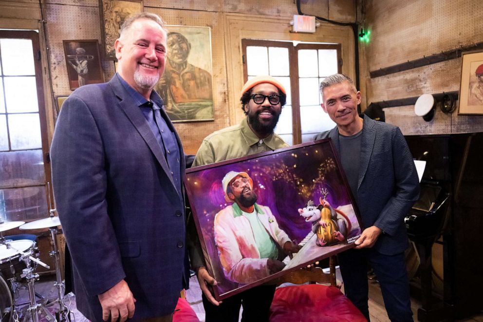 PHOTO: New Orleans natives and music legends Terence Blanchard and PJ Morton compose and record music for Tiana's Bayou Adventure, the new attraction coming to Disneyland Resort in California and Walt Disney World Resort in Florida.
