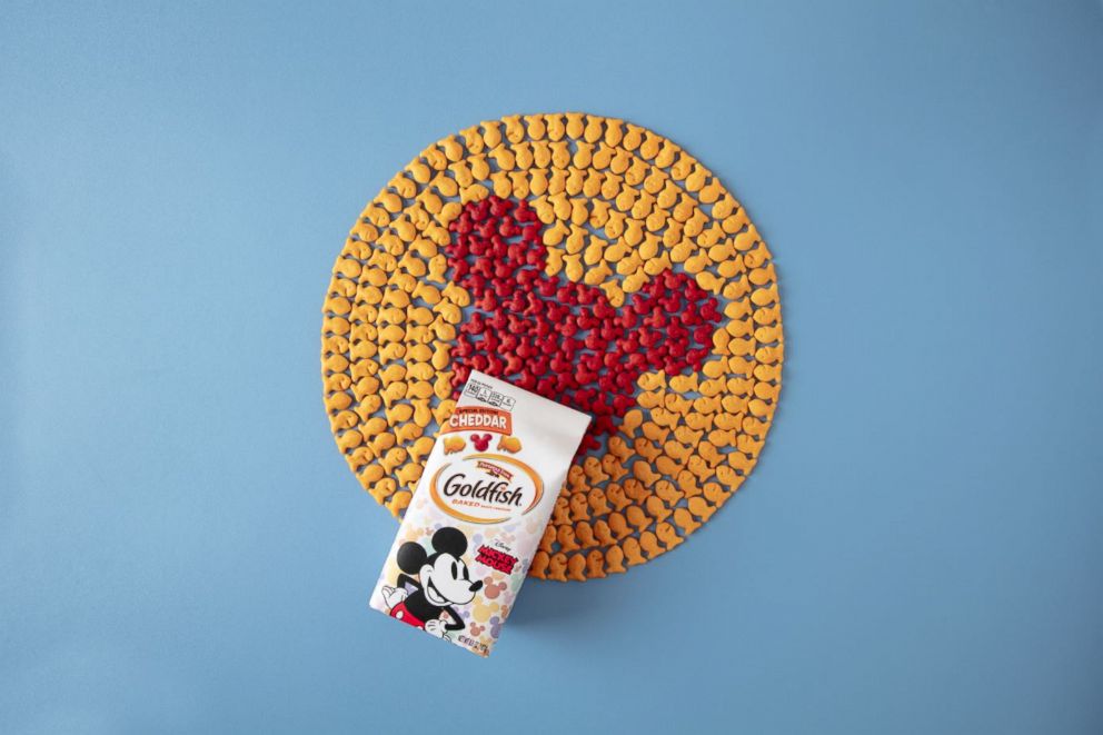 PHOTO: In honor of Mickey's 90th birthday, Pepperidge Farm has released a red Mickey-shaped cracker.