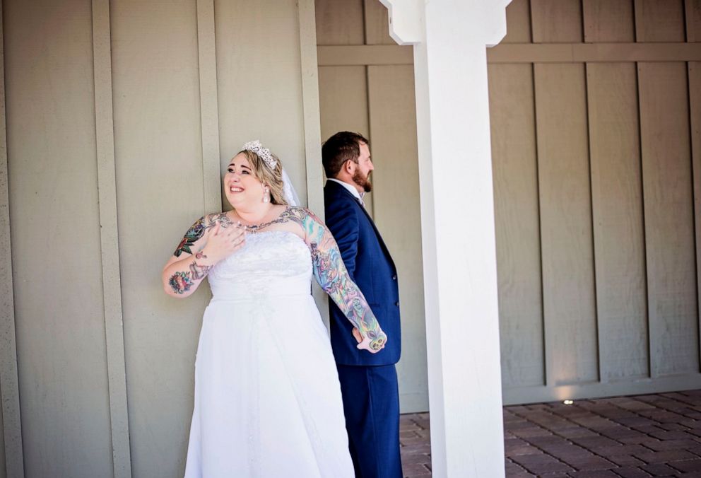 PHOTO: Taylor and Ryan Chewning of Jacksonville, Florida, married on May 17, 2019 in a Disney-themed wedding. The couple got engaged at Walt Disney World.
