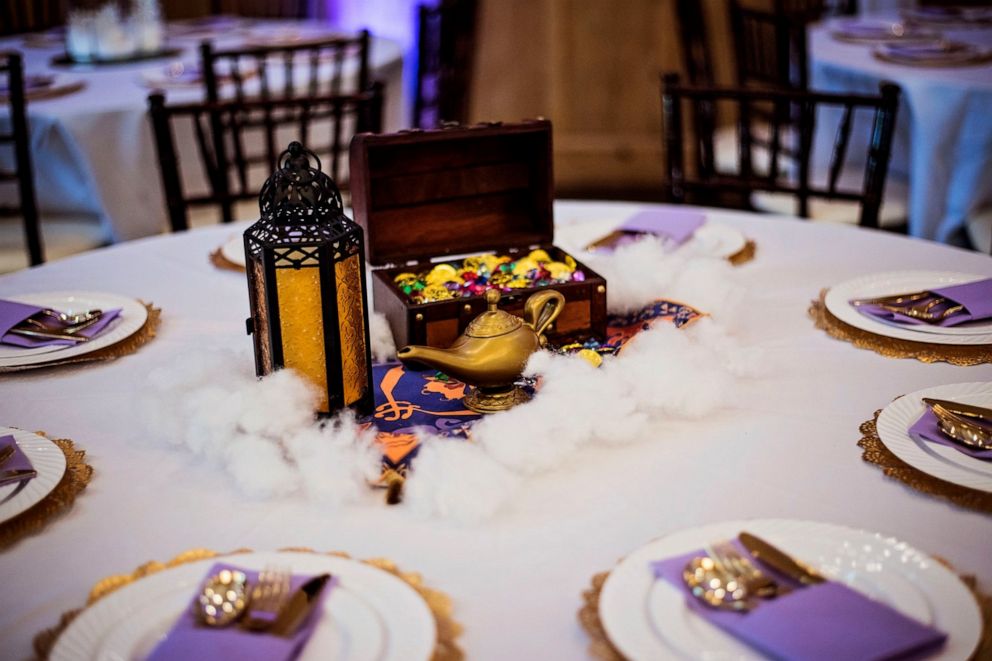 PHOTO: Bride and groom Taylor and Ryan Chewning married in Florida on May 17, 2019 in a Disney-themed wedding.