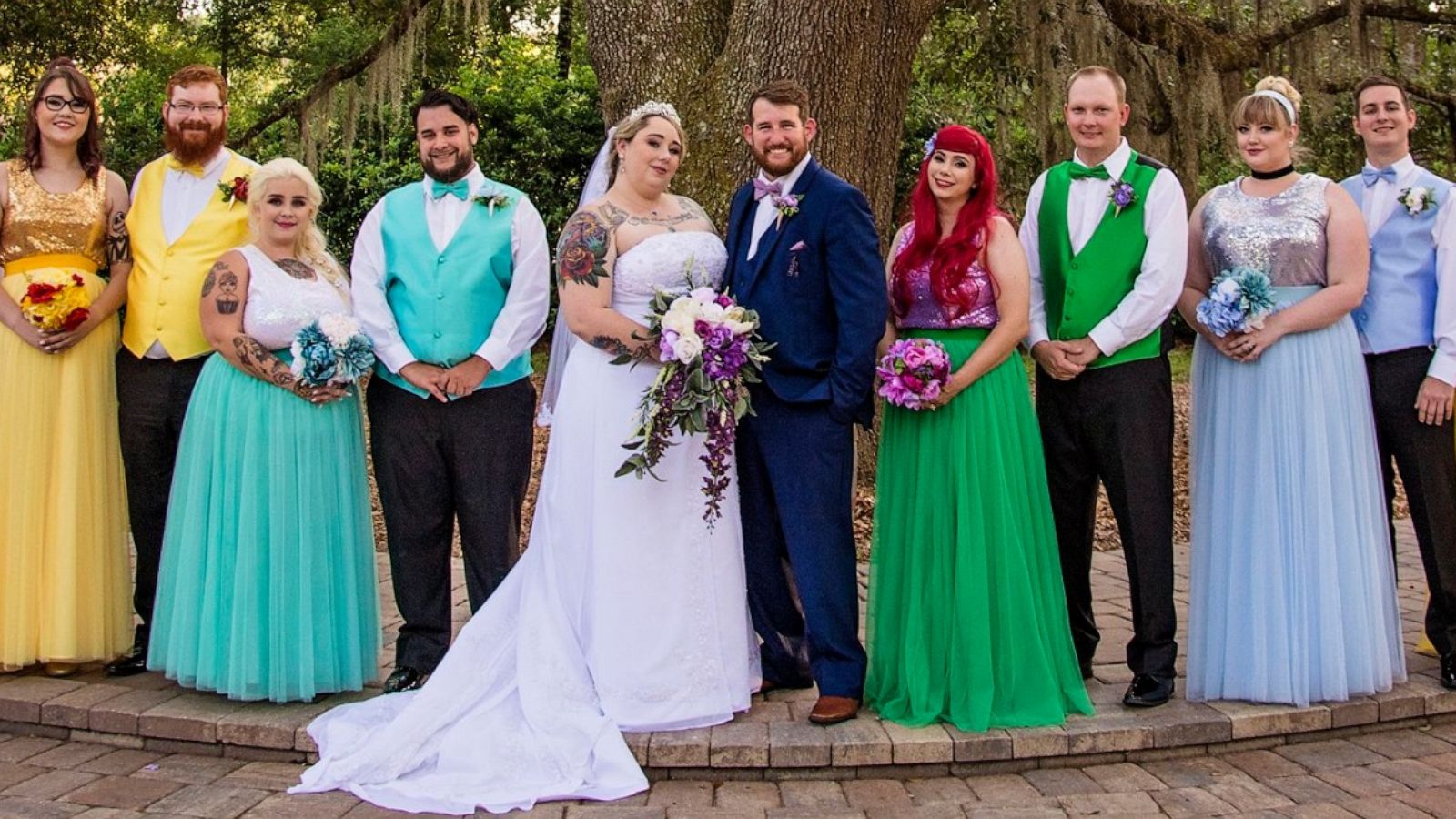 Couple Marries In Magical Disney Themed Wedding Complete With A