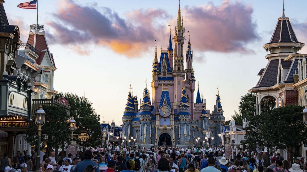 PHOTO: Crowds are seen at the Magic Kingdom Park in Walt Disney World, June 1, 2022, in Lake Buena Vista, Fla.