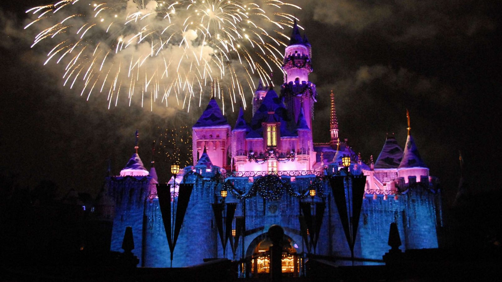 PHOTO: In this Dec. 13, 2007, file photo, fireworks go off above Disneyland's Sleeping Beauty's Castle at Disneyland Resort in Anaheim, Calif.