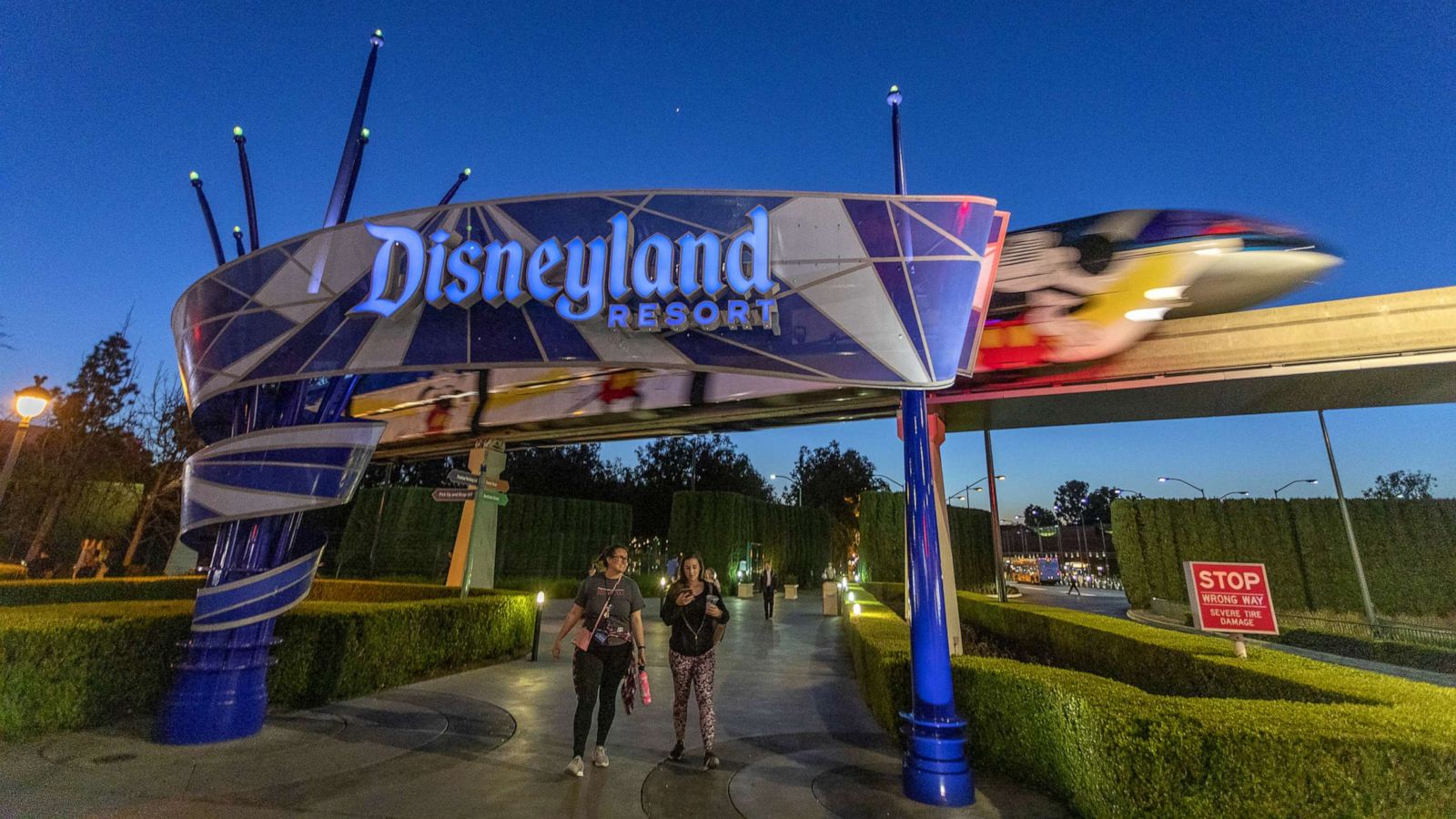 PHOTO: Visitors attend Disneyland Park, Feb. 25, 2020, in Anaheim, California.