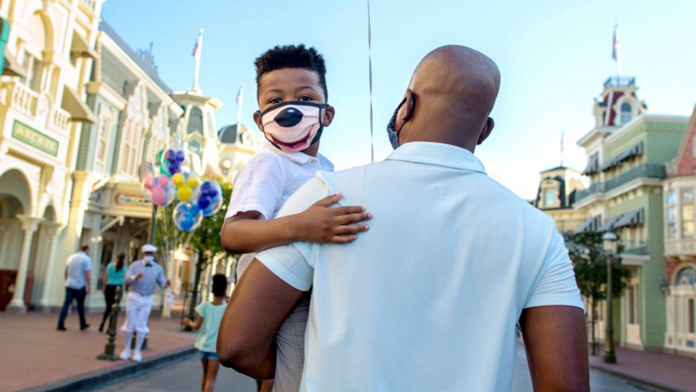 PHOTO: Magic returns to Disneyland Resort in Anaheim, California, as the theme parks plan to reopen April 30, 2021. 