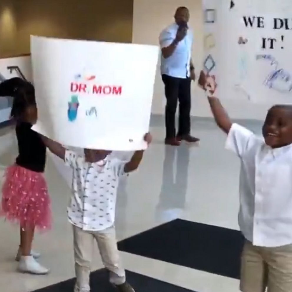VIDEO: Kids congratulate mom on dissertation defense in adorable way