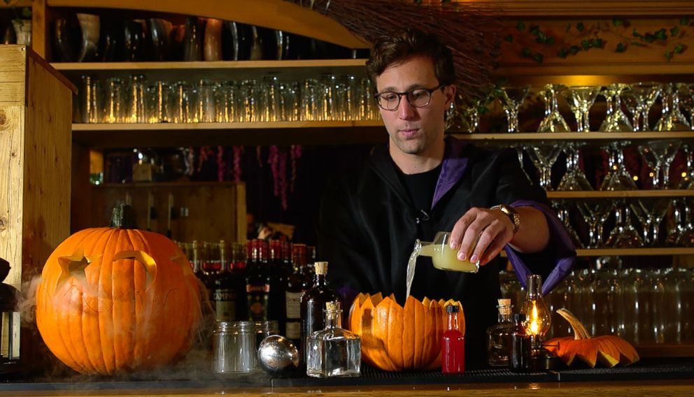 PHOTO: Matthew Cortland, co-founder of The Cauldron in New York City, makes a vodka-inspired cocktail. 