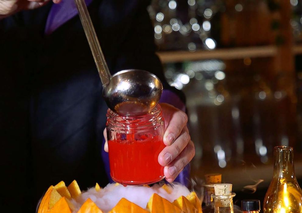 PHOTO: The Cauldron's "Blood Bubbling Punch" is blood-red and perfect for Halloween. 