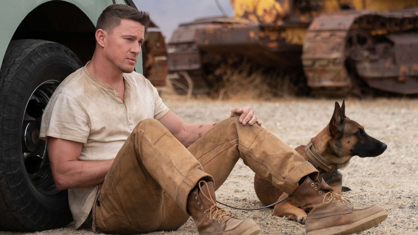 PHOTO: Channing Tatum stars as Briggs alongside Lulu the Belgian Malinois in the movie "Dog".