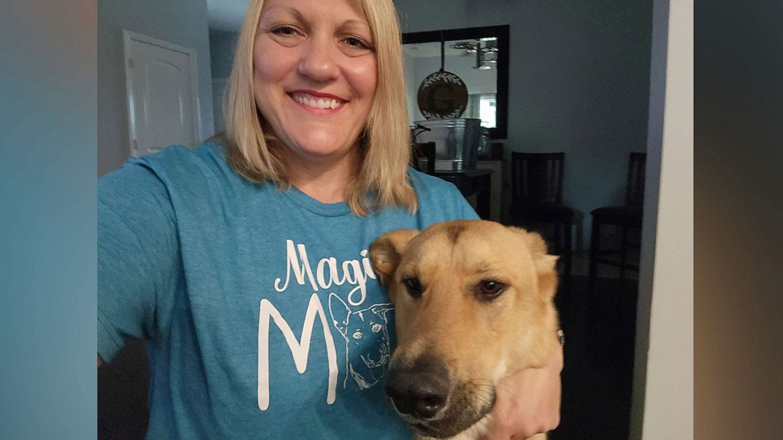 PHOTO: Melanie Gilzene adopted Magic, a German shepherd mix, on Aug.10, 2023 from the Kentucky Humane Society.