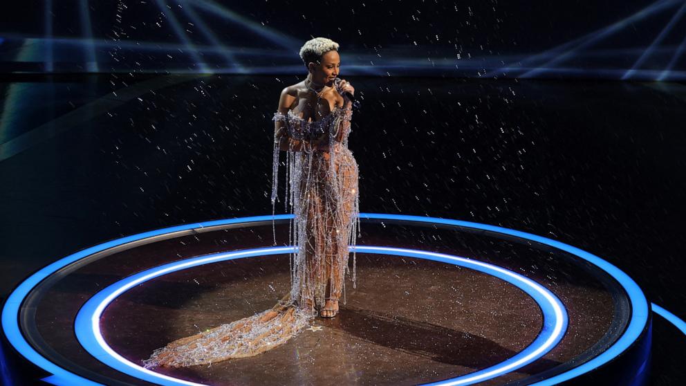 PHOTO: Doja Cat performs during the Oscars show at the 97th Academy Awards in Hollywood, March 2, 2025.