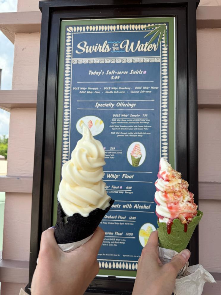 PHOTO: Also available are Dole Whip soft-serve treats in specialty cones, like a flavorful matcha cone.