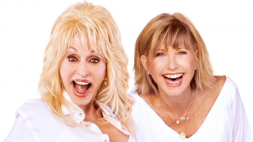 PHOTO: Dolly Parton and Olivia Newton John in photo for "Jolene" duet.