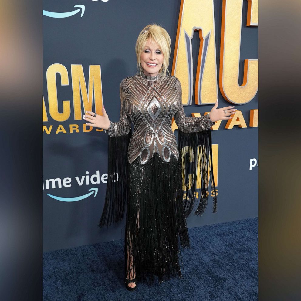 PHOTO: Dolly Parton attends the 57th Academy of Country Music Awards at Allegiant Stadium on March 7, 2022 in Las Vegas.
