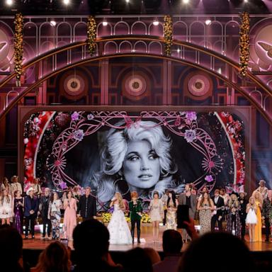 PHOTO: Country music stars perform onstage as CMA Presents I Will Always Love You: A Celebration Of Dolly Parton, Oct. 21, 2026 in Nashville, Tennessee.