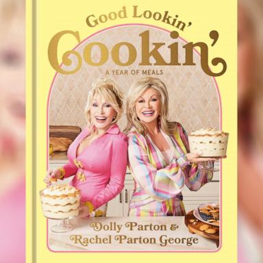 PHOTO: Dolly Parton and her sister Rachel Parton George unveiled the cover of their joint cookbook, 