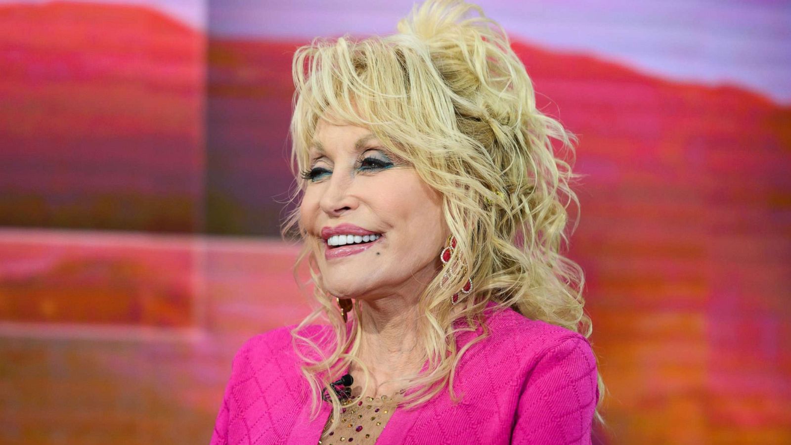 PHOTO: Dolly Parton appears on television.