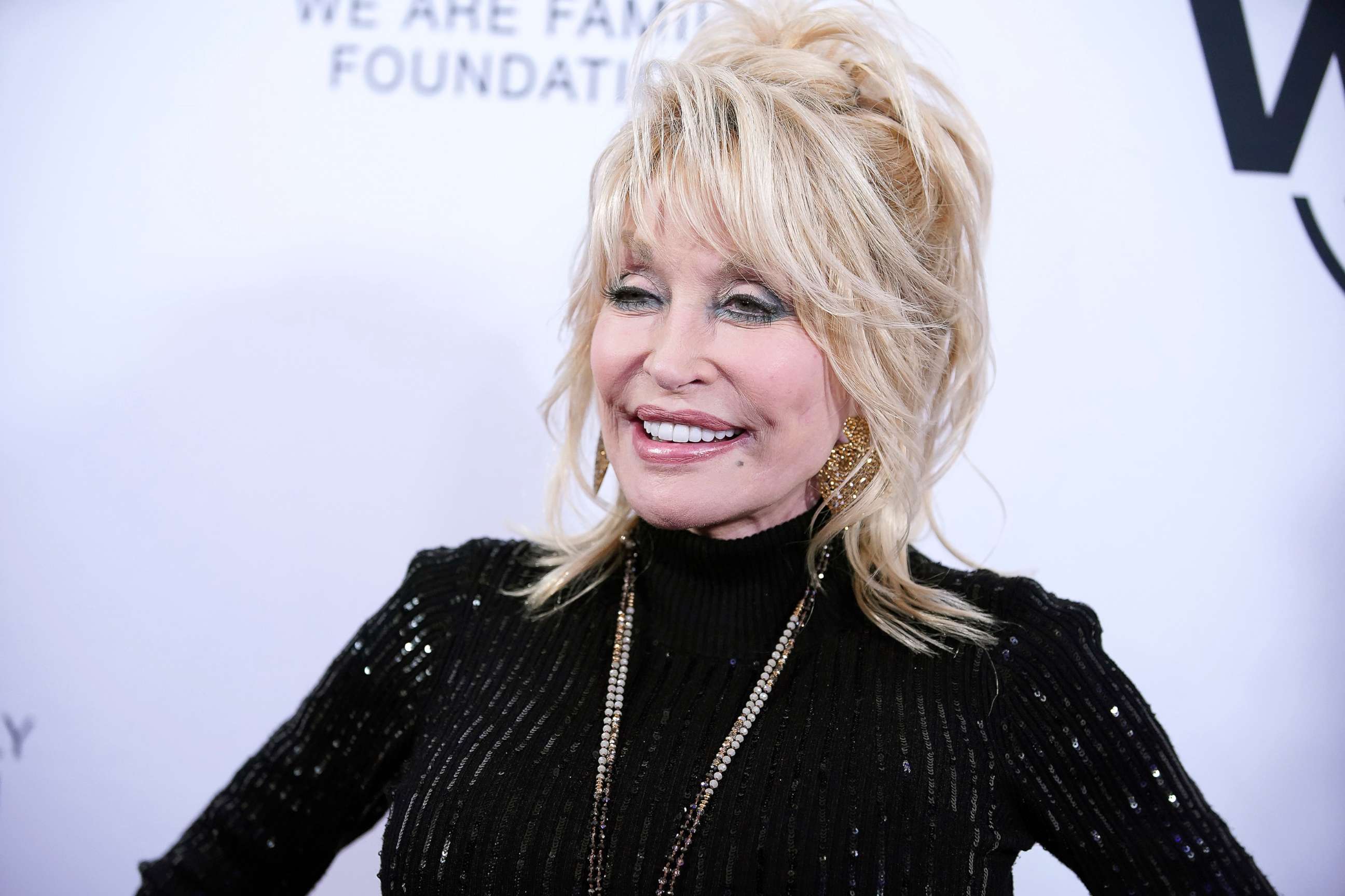 PHOTO: Dolly Parton attends We Are Family Foundation honors Dolly Parton & Jean Paul Gaultier at Hammerstein Ballroom on Nov. 05, 2019 in New York City.
