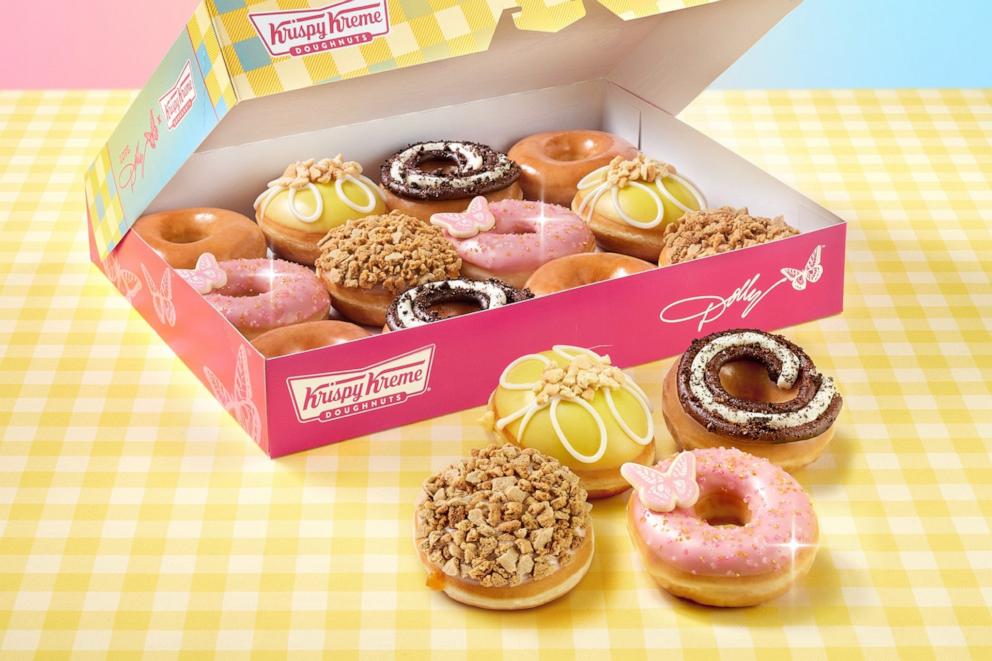 PHOTO: Krispy Kreme teamed up with Dolly Parton to create a new limited-edition Southern Sweets Doughnut Collection with four new doughnuts.